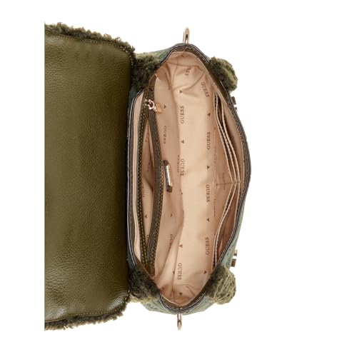 Image of GUESS Womens Davika Flap Shoulder Bag | Flap