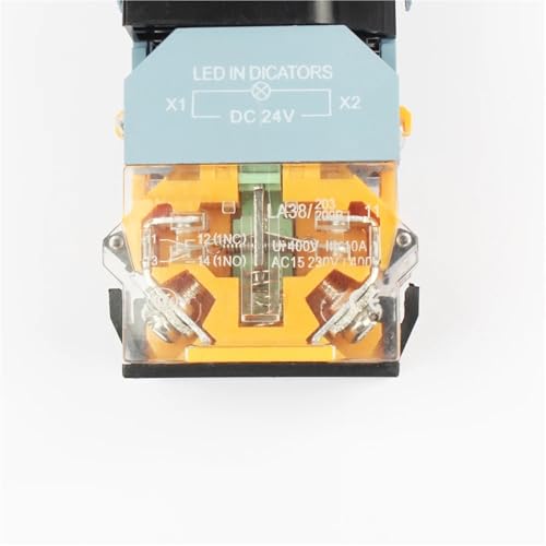 Interrupteur de pression lumineux vert pour commande machine 220V - 6