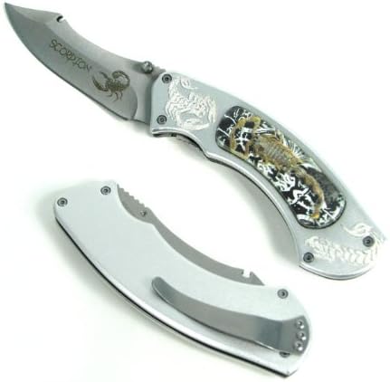 Whetstone Cutlery 'Scorpion Hunter' Pocket Knife, White/Silver