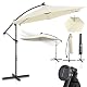 Sonnenschirm mit LED Beleuchtung Juskys Ampelschirm Brazil 350 cm