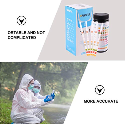 POPETPOP PH Tiras de teste de aquário 100 peças Tiras de teste de aquário Tanque de peixe fita de te