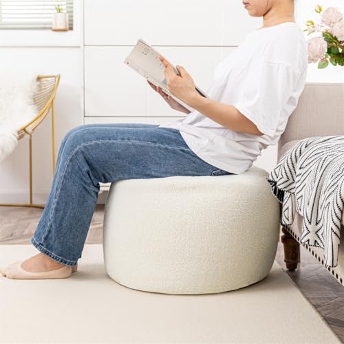 Round-Pouf-Ottoman-20-x-20-x-14Inches-Boho-Poof-Home-Decor-Floor-Pouffe-Ottoman-Foot-Rest-for-Couch-Sofa-Bean-Bag-Ottoman-Chairs-Living-Room-Bedroom-Ivory Round Pouf Ottoman 20 x 20 x 14Inches Boho Poof Home Decor Floor Pouffe Ottoman Foot Rest for Couch Sofa Bean Bag Ottoman Chairs Living Room Bedroom Ivory