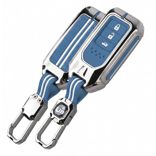 Image of SHOPOFLUX Metal Key Cover Compatible for Honda Elevate | City | Amaze | WRV | CRV | Jazz | 3 Button Smart Key