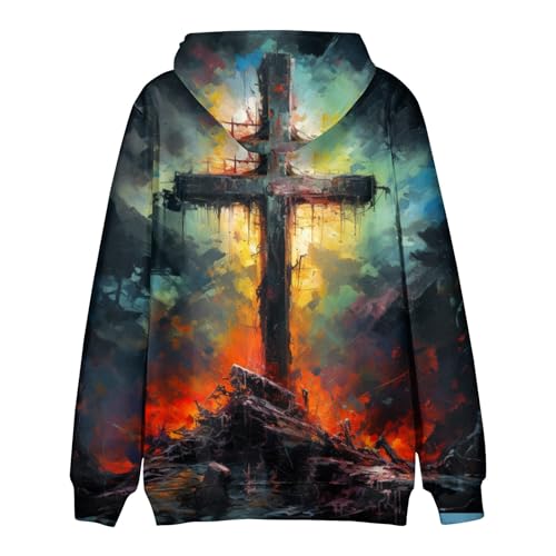 GOFULY Men'S Fashion Hoodies & Sweatshirts Casual Fall Western Aztec Print Graphic Hoodies Long Sleeve Pullover Hoodies2