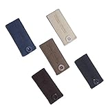 5-Pack Waistband Button Extender for Pants and Skirts - black, brown, taupe grey, blue, khaki - Adjustable