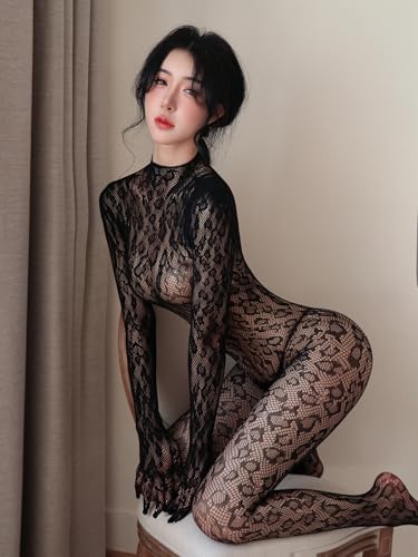 [YISMate] セクシー ランジェリー レオタード シースルー ボディタイツ 全身タイツ セクシー 透け透け セクシーランジェリー 過激 レディース ラブリーレース セクシーコスチューム 誘惑下着 - 画像6