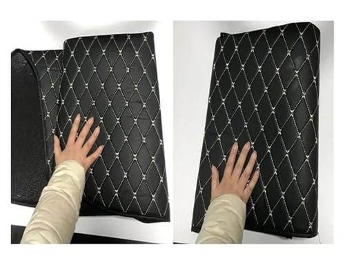 Tapis protection coffre Cayenne imperméable et lavable avec bordure rouge - 3