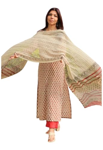 Ensemble kurta en viscose rayonne pour femme vêtement ethnique blanc taille L