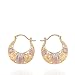 Virgen De Guadalupe Earrings - Virgin Mary Guadalupe Earrings, Virgen De Guadalupe Earring for Women, Copper Plated with Gold Virgin Mary Flower Basket Earring，Virgin Mary Catholic Jewelry (Gold)