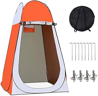 Outdoor Privacy Tent Shower Tent Dressing Tent, Waterproof Portable Up Toilet Tents for Camping, Beach Changing Room Shelter Canopy, 160 * 160 * 240 CM, with Hook Can Hanging 20L Shower Bag