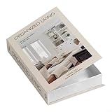 Scatola portaoggetti funzionale per libri finti con scomparto per organizzare in modo ordinato piccoli accessori, perfetta per librerie, tavolini da caffè o scrivanie (FH-28)