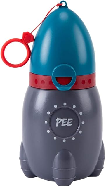 Toddmomy Pee Bottle for Kids Travel Urinal Portable Potty Pee Cup for Girl Child Toddler Baby Urinal Emergency Toilet for Car Travel Road Trip Essentials Camping Blue