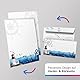 10 Briefpapier mit Briefumschlag SET | Maritim Ostsee Nordsee Leuchtturm | Papier und Umschlag mit Design-Motiv bedruckt | 90 g/m²
