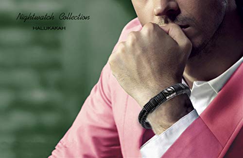 HALUKAKAH ● Vulcano ● Bracciale Uomo in Vera Pelle...