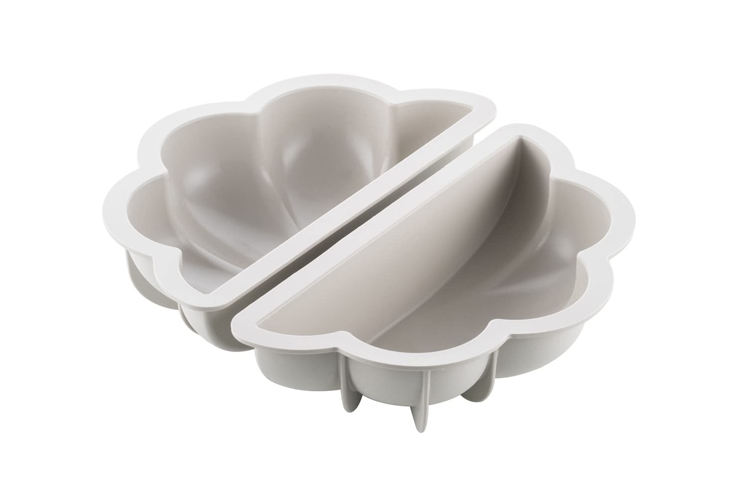 Silikomart | Silikonformen Set NUVOLA, Zusammensetzungsset 2 Silikonformen, 3D Design, 220 x 110 mm, h 60 mm, Volumen 1600 ml, Made In Italy