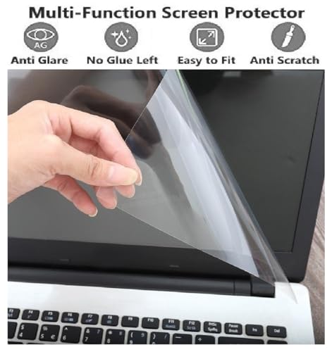 Image of Anjo 6 in 1 Combo of 14 inch With 16:9 Display Aspect Ratio Laptop Screen Protector, Keyguard, Laptop Lid and Trackpad Area Lamination (Transparent), Cleaning Gel and Mouse Pad.