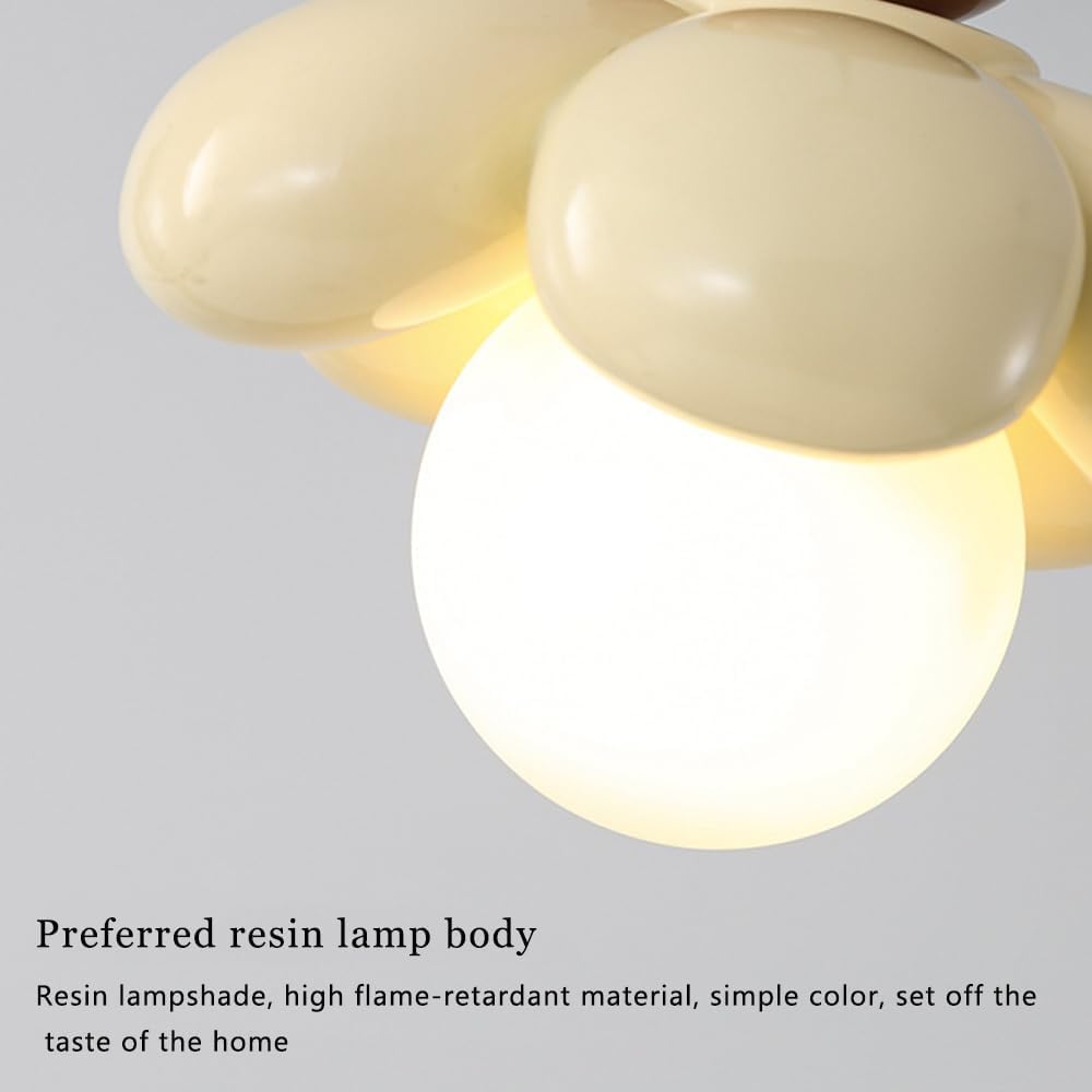 Lampa sufitowa LED, żyrandol kuchenny w stylu vintage, wisząca lampa kwiatowa, nowoczesna lampa wisząca ze szkła mlecznego do sypialni dziewcząt, pokoju dziecięcego, wyspy kuchenne