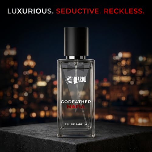 Image of BEARDO Godfather Mafia Eau De Parfum 50ml | Fruity, Amber, Woody Fragrance | Long Lasting Perfume for Men | Gift For Men | Strong EDP For Men | Gift For Husband | Gift For Boyfriend