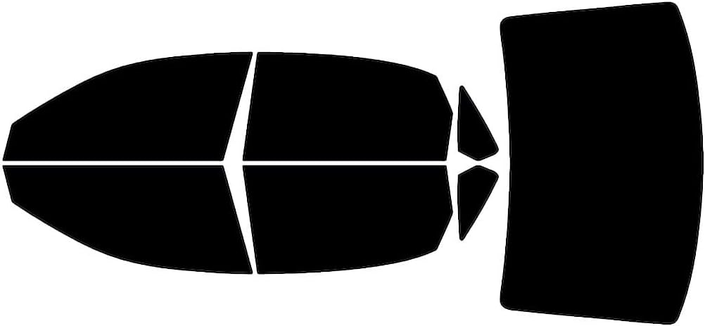 Rvinyl Window Tint Kit Compatible with Volkswagen Passat 2012-2022 - Black 5% - Single Ply No Bubble Film - Do it Yourself Vehicle Complete Precut Kit