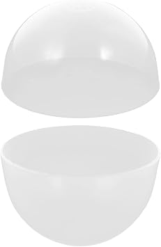 EXCEART 2Pcs Transparent 1/4 Silicone Wig Cap 1/4 BJD SD Doll Cover Anti-Slip Silicone Hair Wigs Cover for Doll Making