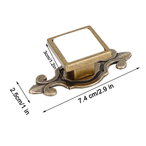 4 conjuntos de maçaneta retro, maçaneta, para a maioria das portas e armários, armários, gavetas, mó