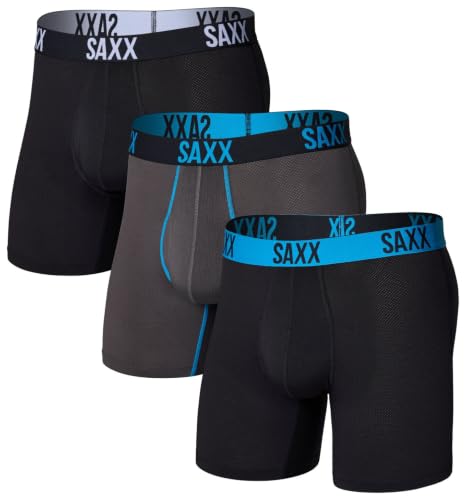 Image of SAXX Underwear Co. Men's Core Performance Mesh Boxer Brief 3-Pack