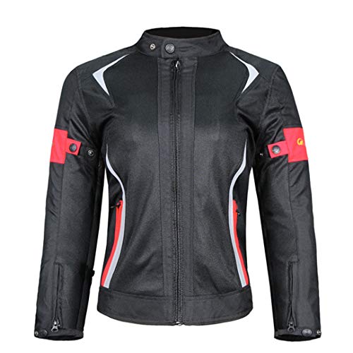 Hcclijo Chaqueta De Motocicleta Para Mujer Pantalones Impermeable Para Montar Traje De Seguridad Equipo De Protección Y Forro Impermeable Red - Jacket S