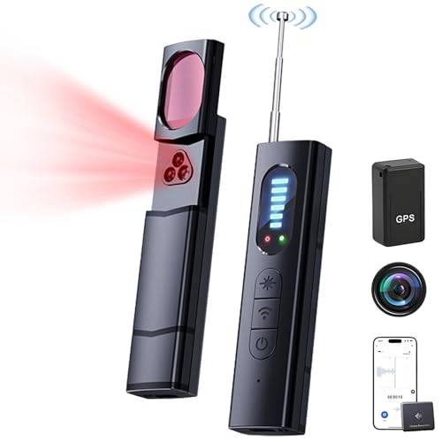 Rilevatori di Telecamere Nascoste,Rilevatore Telecamera X13-Anti-Posizionamento, Anti-Fotografia Candida, Anti-Intercettazioni,con Modalità Suono e Vibrazione,per Hotel,Cameretta,Ufficio,Negozio