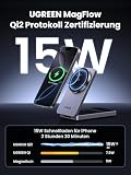 UGREEN MagFlow Qi2 15W Caricatore Wireless iPhone 2 in 1 Magsafe - 3