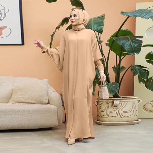 Robe islamique décontractée en tissu fluide de qualité supérieure - 3