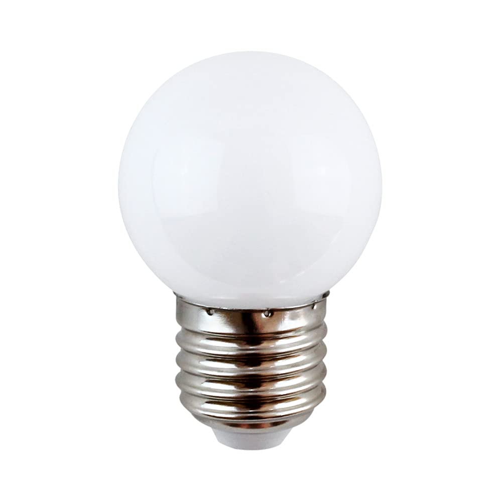 Illu - Guirnalda de luces (10 m, 10 casquillos E27, incluye bombillas LED de 0,8 W = 10 W, ópalo, 45 lm, 3000 K)