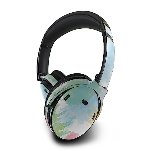 Image of MightySkins Skin Compatible with Bose QuietComfort 45 Headphones Watercolor White | Protective, Durable, and Unique Vinyl Decal wrap Cover | Easy to Apply | Made in The USA