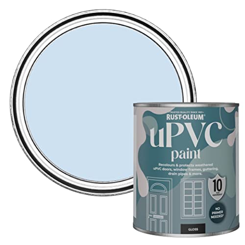 Rust-Oleum Blue uPVC Door and Window Paint In Gloss Finish - Powder Blue 750ml