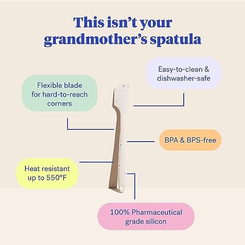 Image of GIR: Get It Right Silicone Spatula - 11-Inch Skinny Sprinkles - Heat Resistant Silicone Cooking Utensil - Baking, Jar Scraping & Mixing Tool