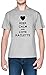 Keep Calm and Love Raclette Gris Hombre Camiseta Tamaño XS Grey Men's tee Size XS