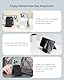 ergomi Mag-Safe Magnetische Geldbörse für iPhone 16/15/14/13/12, magnetischer Kartenhalter mit verstellbarem Ständer, schlanke Handy-Geldbörse aus veganem Leder, Starke Magnete, Grau