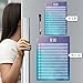Dry Erase to Do List Vinyl Whiteboard Sticker Decal by Glassboard Studio | Removable & Reusable | Magnetic Fine-Tip Marker Included (9 x 12 inches, Watercolor)