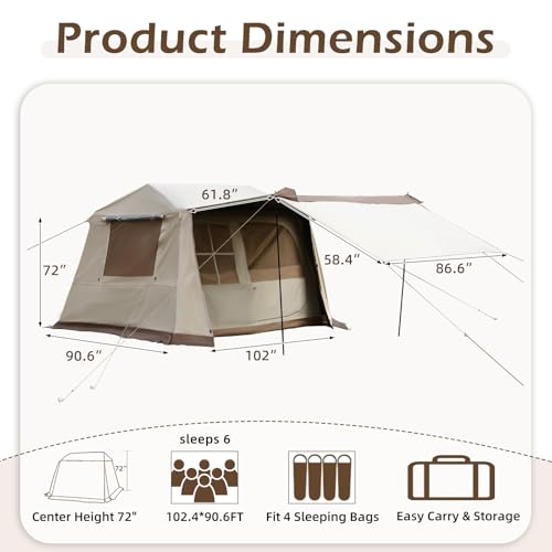 YOLENY 4 Person Blackout Tent