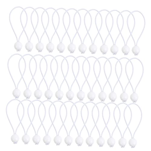 DOITOOL 40 Piezas Cuerda Elastica Tent Sabana Bajera Cuna Sabana Bajera minicuna cordino Cable eléctrico Cuerda de toldo Polos Cuerda elástica Correa de Cuerdas elásticas Caucho