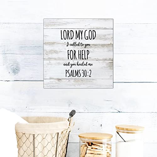 Plaque murale en bois pour embellir un mur vide avec message de foi - 4