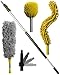 DocaPole 20 Foot High Reach Dusting Kit with 5-12 Foot Extension Pole // Cleaning Kit Includes 3 Dusting Attachments // Cobweb Duster // Microfiber Duster // Ceiling Fan Duster