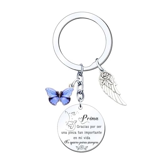 MNBVBV Regalo Prima Llavero Prima Mujer Regalo Cumpleaños Prima Regalos Familiares para Mujer regalo prima original regalo prima regalo para prima regalo para mi prima regalo para una prima