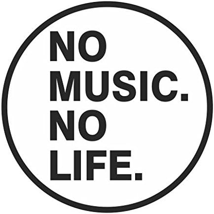 Amazon Co Jp No Music No Lifeビニールステッカーデカール 車 バイク