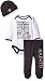 Gerber Childrenswear NFL New Orleans Saints Bodysuit, Pants & Cap Set, 3-6 Months, Black