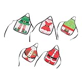 TIDTALEO 5 Uds Cubierta De Botella De Vino Tinto Cubierta De Delantal De Botella De Vino Bolsas Decoraciones De Botellas De Vino De Navidad Bolsa De Vino De Navidad