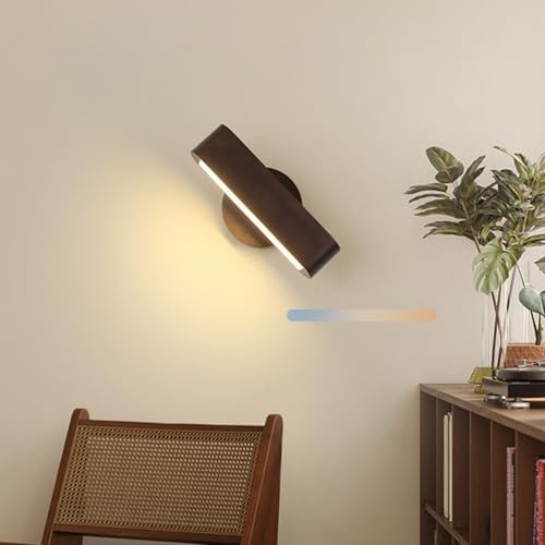 Aplique de pared LED de madera para eliminar zonas oscuras y ajustar la luz sin parpadeos