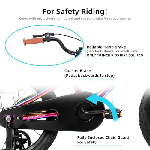 Image of JOYSTAR Kids Bike for Ages 2-12 Years Old Boys Girls, 12-20 Inch BMX Style Kid's Bikes with Training Wheels, Children Bicycle for Kids and Toddler, Multiple Colors