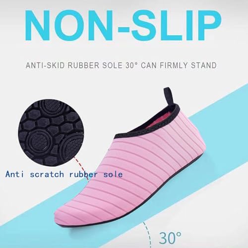 Water Sports Shoes for Women Men Barefoot Quick-Dry Aqua Socks Slip-on for Beach Swim Surf Exploration Yoga Exercise Beach Casual Sandals Fitness Shoes4
