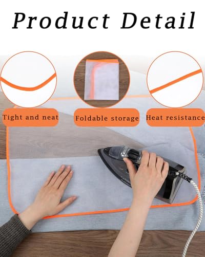 Image of 4pcs Iron Mat, Iron Board for Ironing Clothes, Heat Resistant Ironing Board Covers, Table Cloth Cover for Delicate Garments, for Stable Ironing Surface (Random Color)
