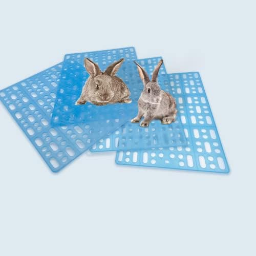 Rabbit Feet Pad, Hole Leak Water Design For Plastic Bunny Cage Mat